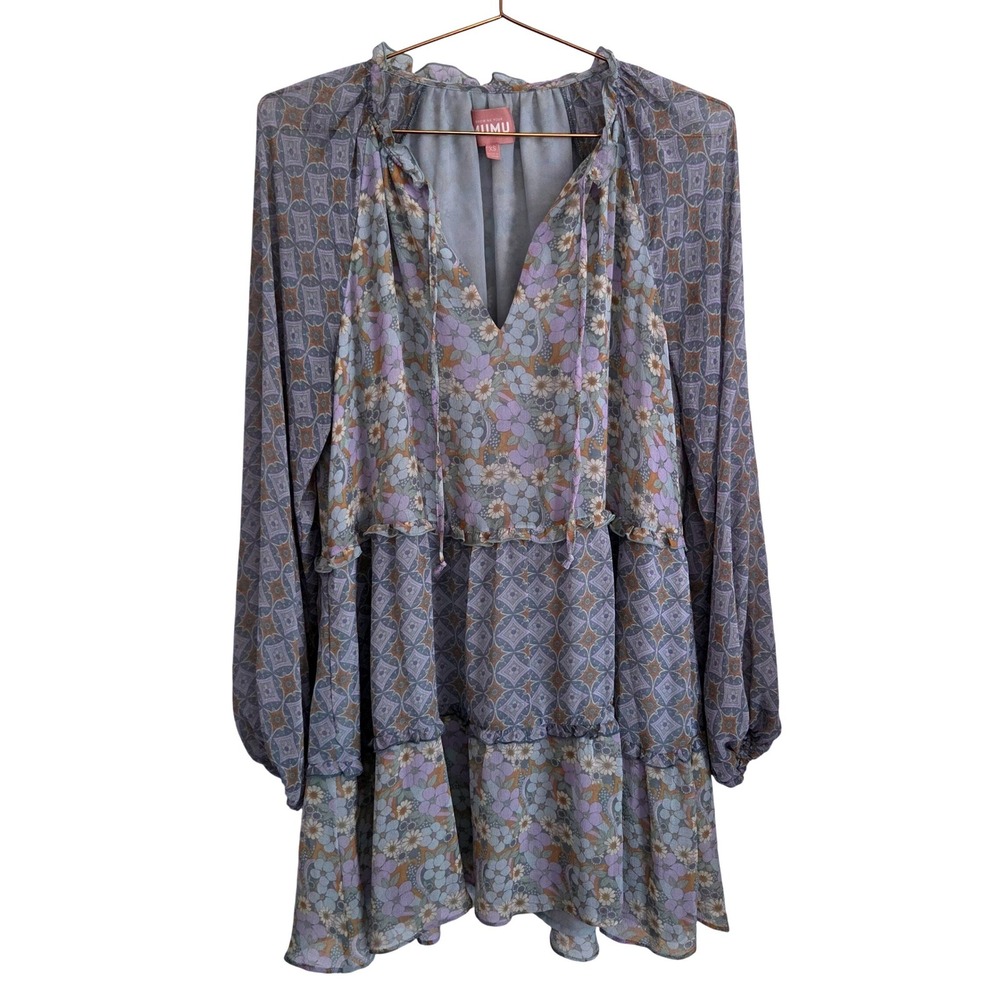 Show Me Your Mumu‎ Birdie Mini Dress Primrose Print Mix XS - Picture 2 of 8
